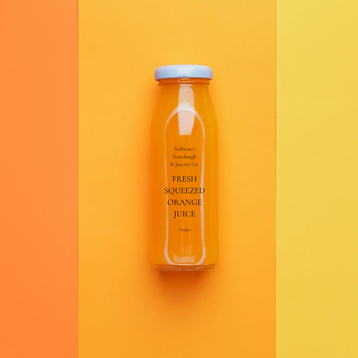 Freshly Squeezed Cold Pressed Orange Juice - 12 oz.