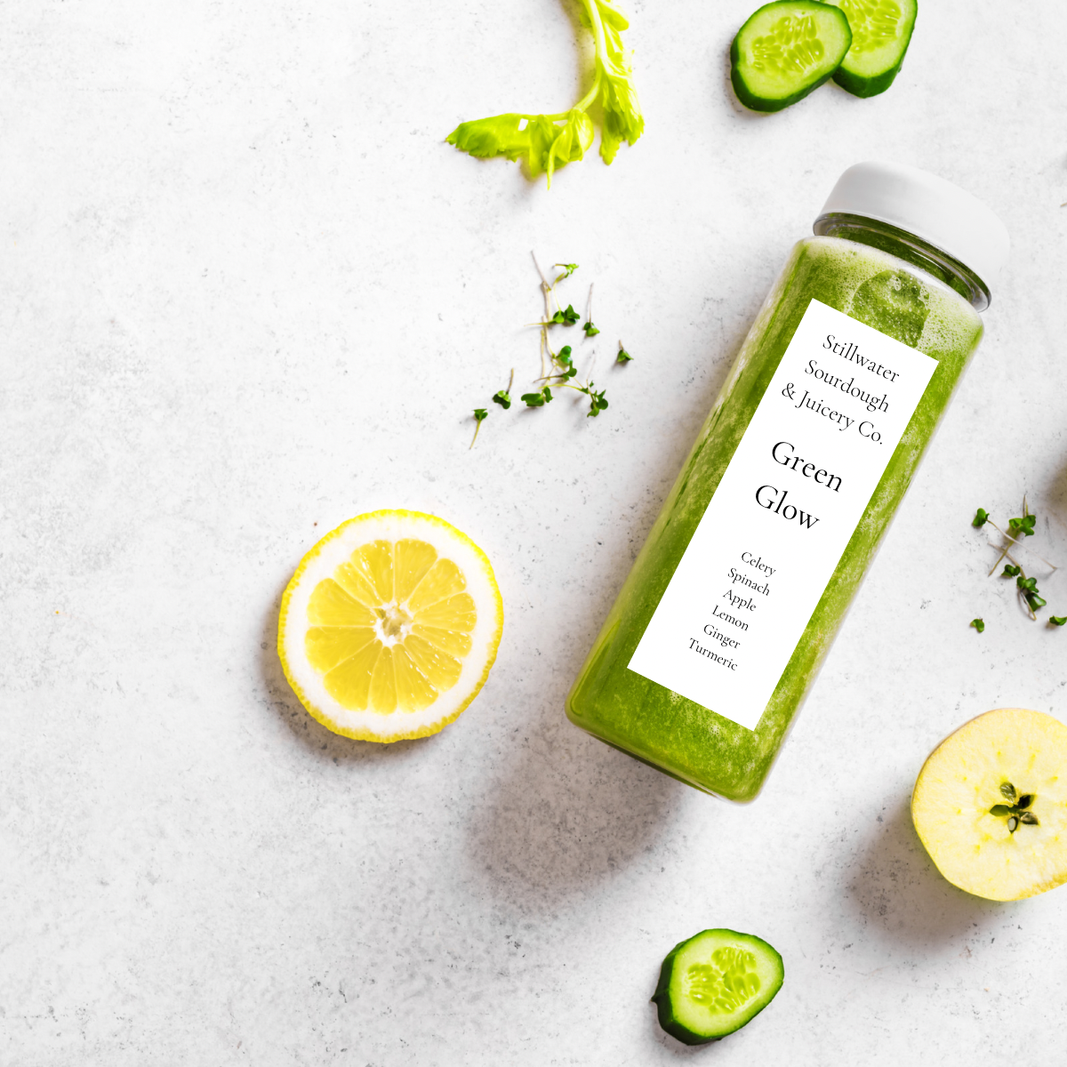 Green Glow Cold Pressed Juice - 12 oz.