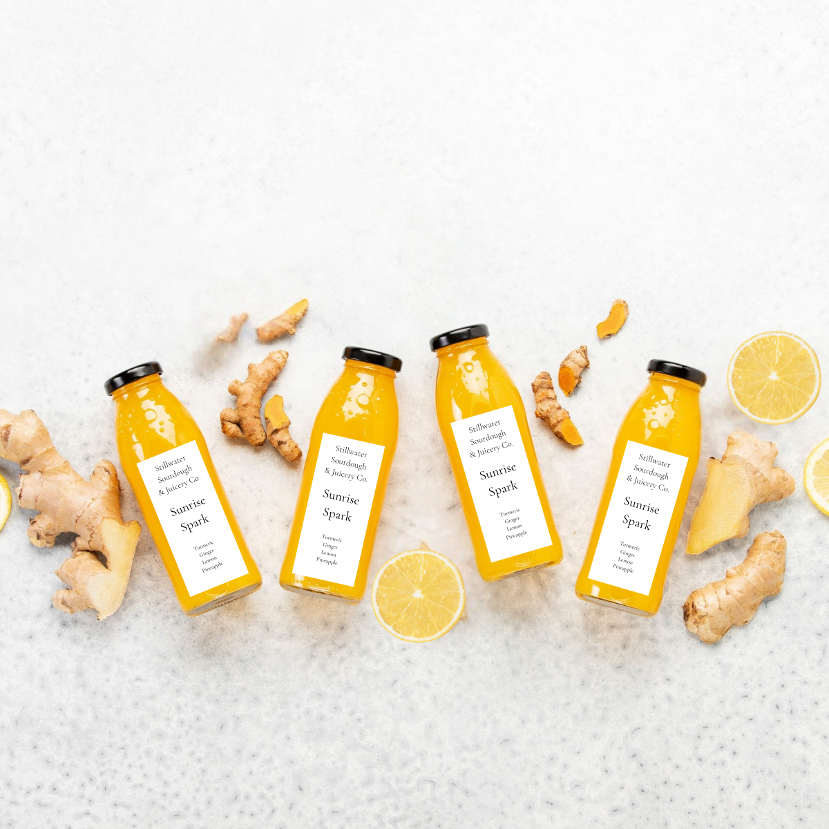 Sunrise Spark Cold Pressed Juice Shot - 5 Pack